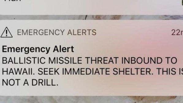 Usa, caos alle Hawaii per un falso allarme missilistico sui cellulari