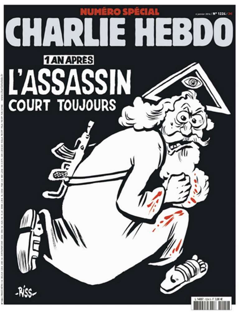 Charlie Hebdo, copertina sulla strage: "Un anno dopo l'assassino è ancora in libertà"