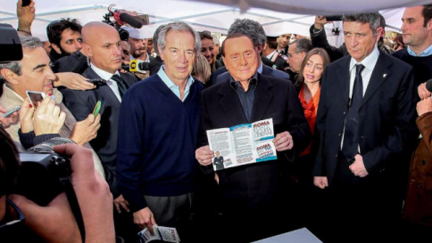 Berlusconi alle gazebarie: "Bertolaso è l'unico che può cambiare Roma"