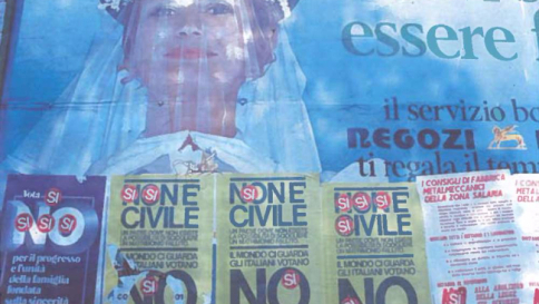 Il "no" che cambiò l'Italia, i manifesti del referendum sul divorzio del 1974