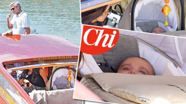 George Clooney a Venezia, ecco le foto dei gemelli