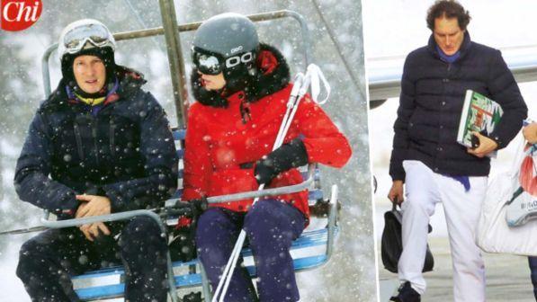 John Elkann, vacanze di lusso sulla neve