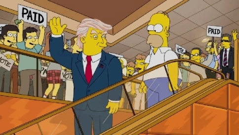 Risultati immagini per homer simpson presidente