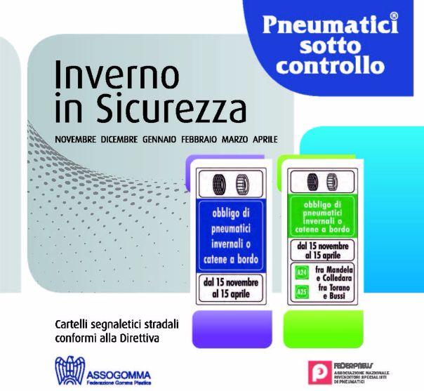 Pneumatici invernali, scatta lʼobbligo