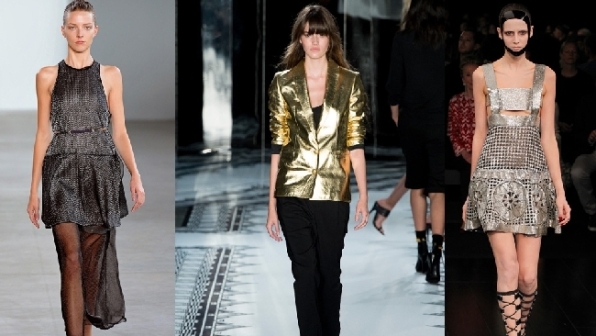 Tendenza Metal: riflessi oro, argento e lamé