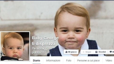 Il principino George? Su Facebook ormai è diventato una star e... "ti disprezza"