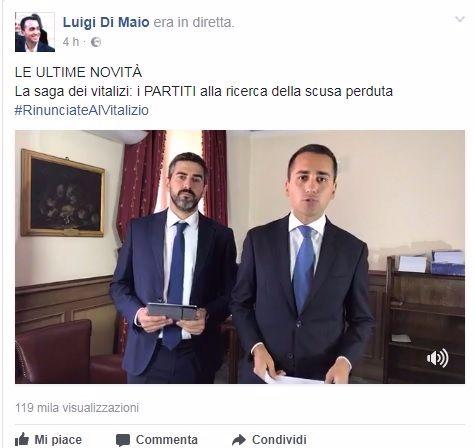 Vitalizi, Di Maio chiede unʼaccelerazione sulla legge ma con gaffe: il deputato è morto