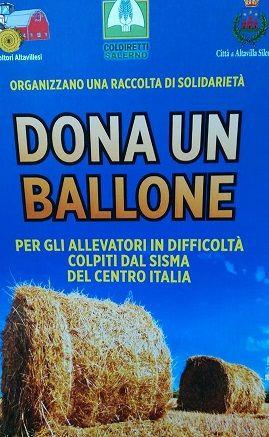 "Dona un ballone", da Coldiretti Campania 10 tir per gli allevatori terremotati sotto la neve
