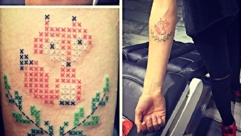Tattoo, tutti pazzi per il punto croce