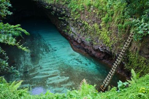 Samoa, la piscina nata dal vulcano