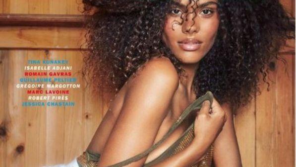 Tina Kunakey, sexy in body e shorts per "Lui"