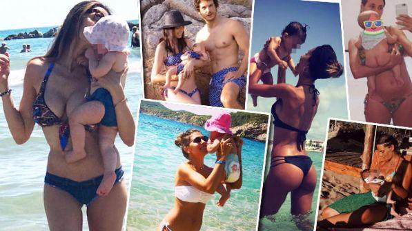 Neo mamme vip, ecco i primi bagnetti social con i loro bambini
