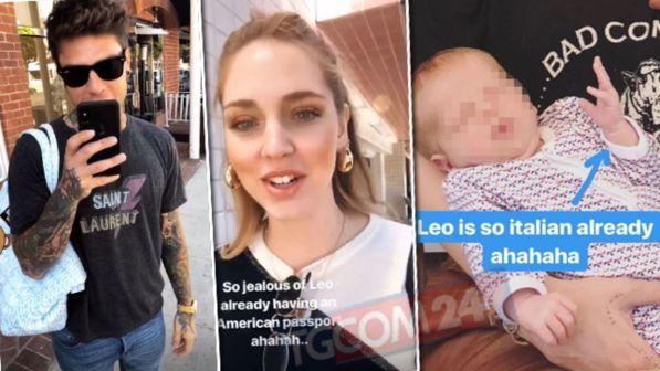 Ferragni-Fedez, Leo ha il passaporto e tra poco arriva in Italia