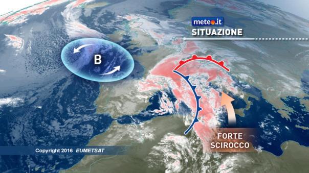 Meteo, intensa perturbazione: piogge abbondanti e neve sulle Alpi