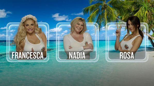Isola dei Famosi: chi tornerà a casa tra Francesca, Nadia e Rosa? Barbato dritto in nomination