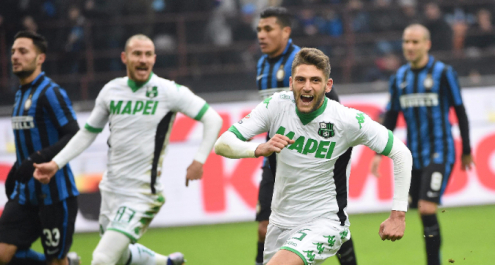 L'Inter si ferma sul più bello: decide Berardi su rigore