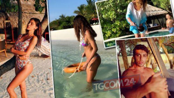 Belen, fuga "romantica" alle Maldive con Andrea e... la mamma