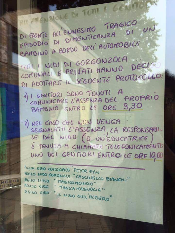 Negli asili del Milanese l'alert per non dimenticare i figli in auto
