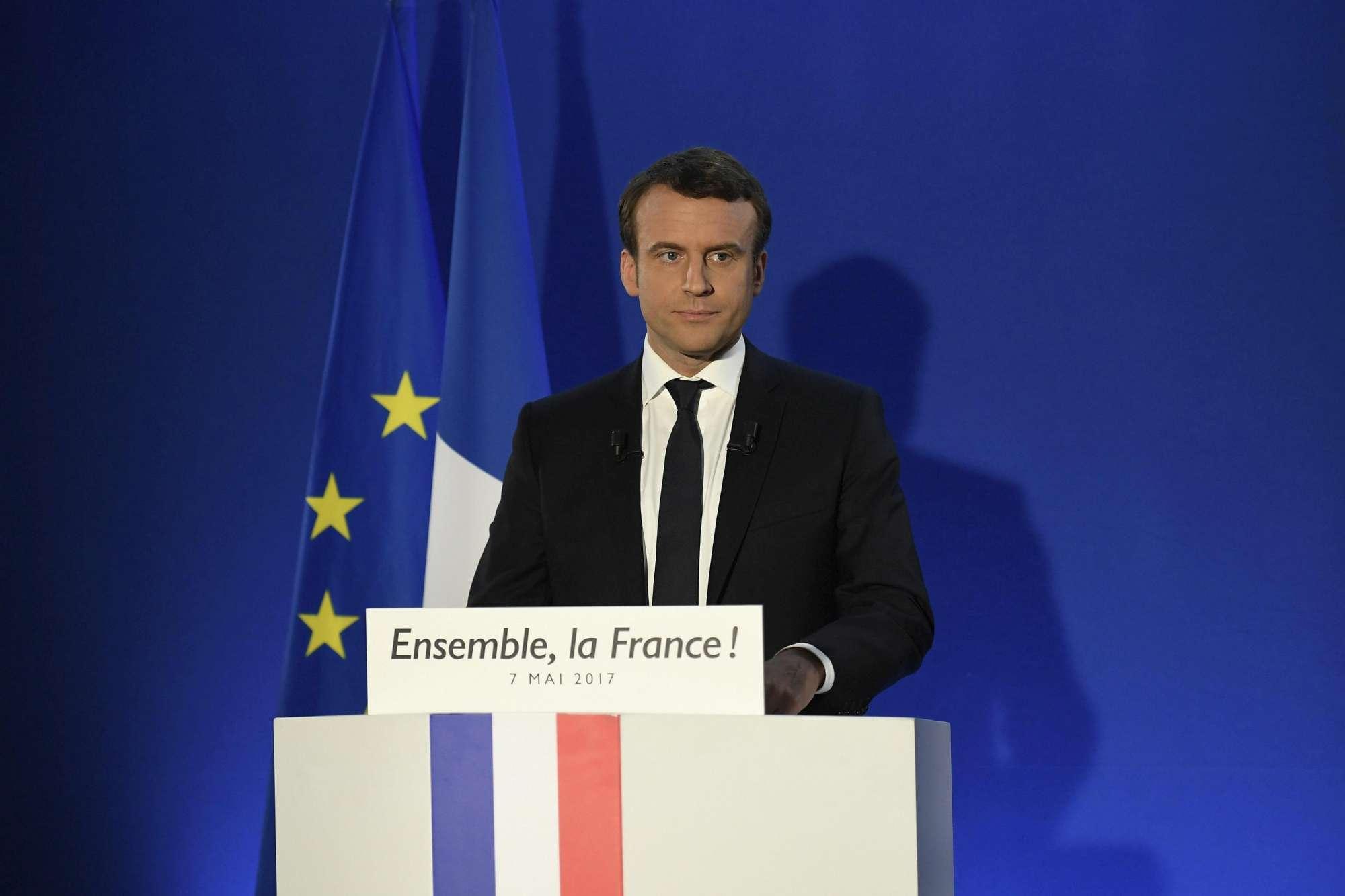 Risultati immagini per macron discorso