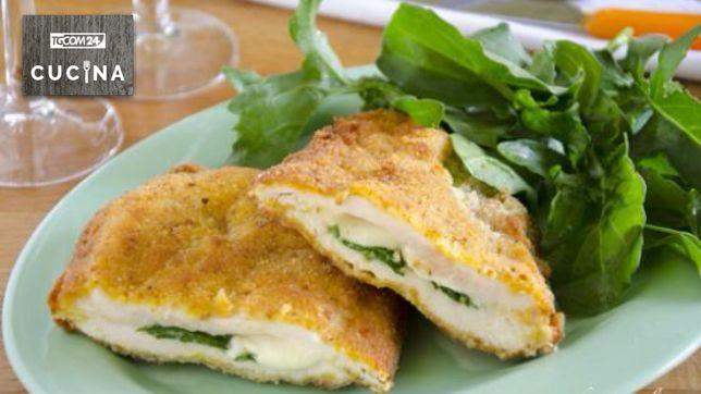 Cordon bleu con rucola e mozzarella