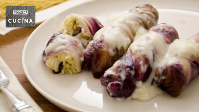 Involtini di radicchio e tagliolini