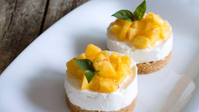 Cheesecake alle pesche