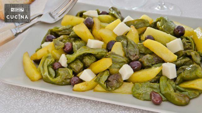 Friggitelli con patate e olive