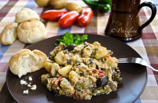 Spadellata di verdure e uova