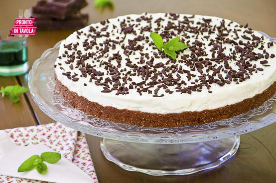 Cheesecake menta e cioccolato