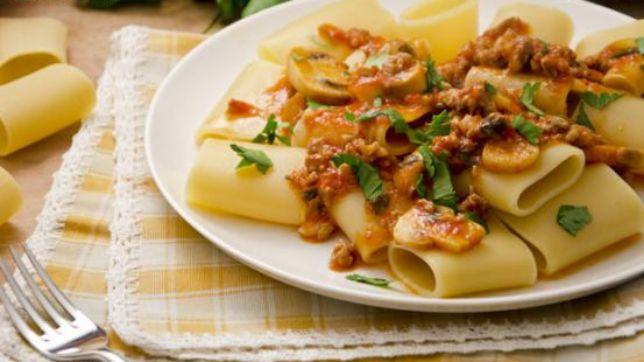 Paccheri alla boscaiola