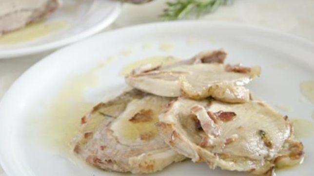 Lonza di maiale al vino