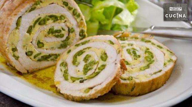 Rotolo di tacchino e frittata di asparagi