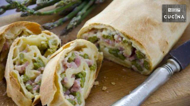 Strudel con crescenza e prosciutto cotto
