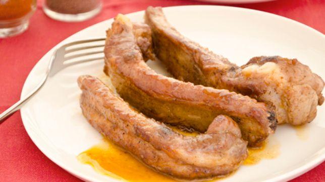 Costine di maiale alla birra
