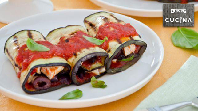 Involtini di melanzane al tofu