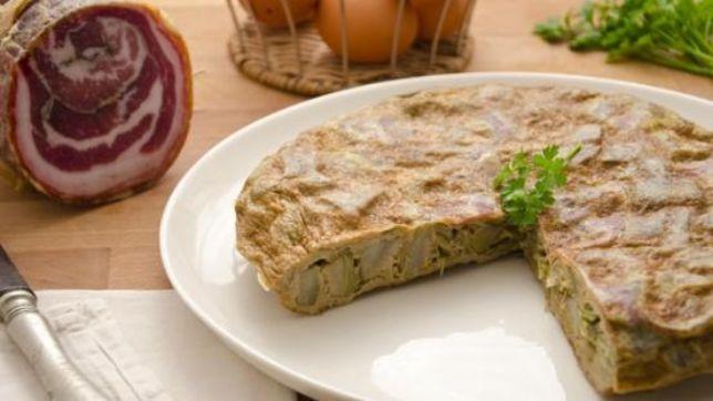 Frittata ai carciofi e pancetta