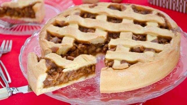 Crostata alle noci e caramello