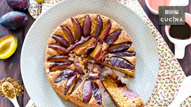 Torta di susine senza burro e uova