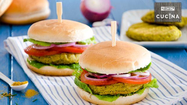 Burger di soia e piselli
