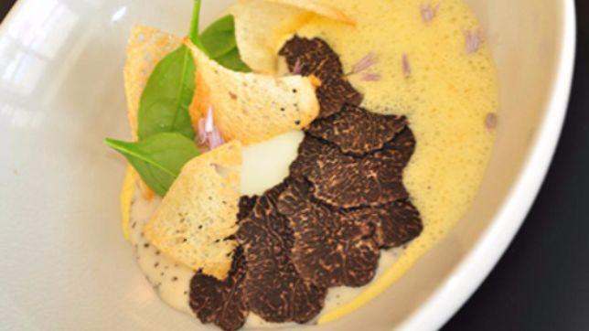 Uova bio alla manioca tartufata e al succo di maracuja