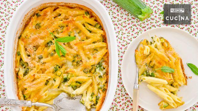 Gratin di pasta e zucchine