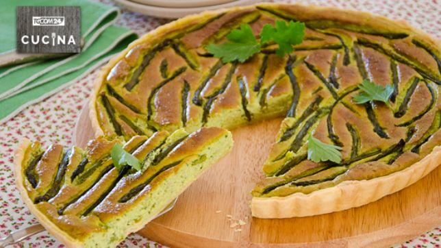 Quiche di asparagi e fave