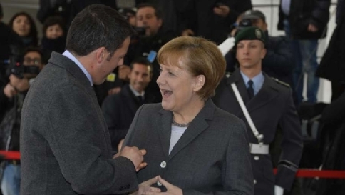 matteo renzi, angela merkel