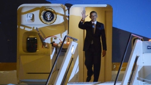 barack obama air force one roma