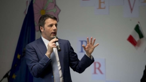 matteo renzi bambini studenti scalea cosenza scuola