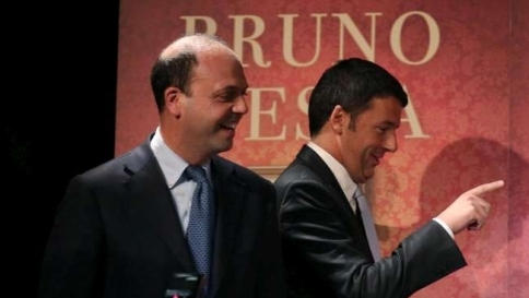 renzi,alfano,vespa