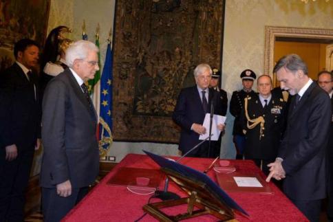Graziano Delrio,giuramento,quirinale,ministro,infrastrutture