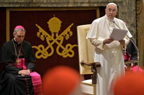 papa francesco curia romana
