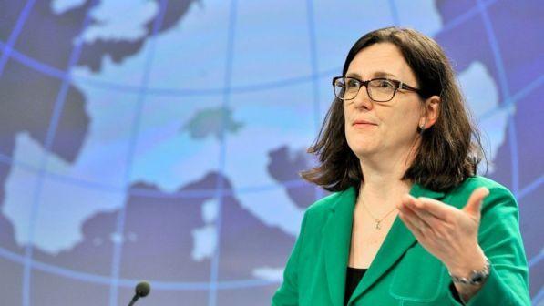 Dazi, Malmstroem: "Preoccupante l'escalation Usa-Cina"