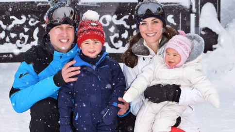 Kate Middleton e il principe William d'Inghilterra... imbiancati